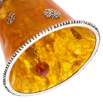 Amber and bronze bell "The Year of the Snake"