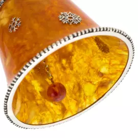 Amber and bronze bell "The Year of the Snake"
