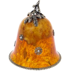 Amber and bronze bell "Spruce"