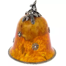 Amber and bronze bell "Spruce"