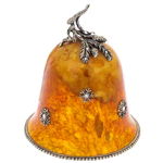 Amber and bronze bell "Spruce"