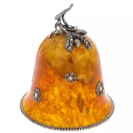 Amber and bronze bell "Spruce"