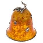 Amber and bronze bell "Spruce"