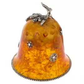 Amber and bronze bell "Spruce"
