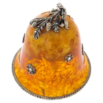 Amber and bronze bell "Spruce"