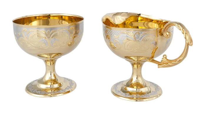 Tea set "Grace" for 6 persons, Zlatoust