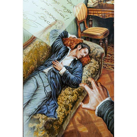 Книга подарочная в кожаном переплете "Маскарад" М.Ю. Лермонтов, в футляре