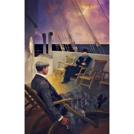 Комплект книг подарочный в кожаном переплете "И. Бунин" в 5 томах, в футлярах