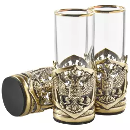 Набор для водки "Герб РФ" на 2 персоны