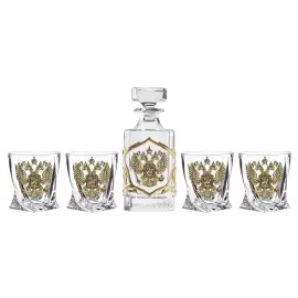 Набор для виски "Герб РФ" на 4 персоны