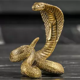 Gift carriage set with "Snake" statuette for 3 persons, in a box