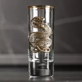 Vodka set "Snake. Timeless" for 3 people, in a box