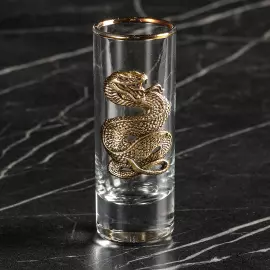 Vodka set "Snake. Timeless" for 3 people, in a box