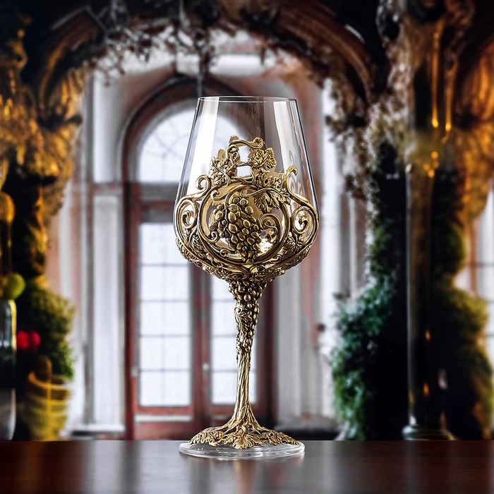 A set of Loza Royal wine glasses, in a gift box