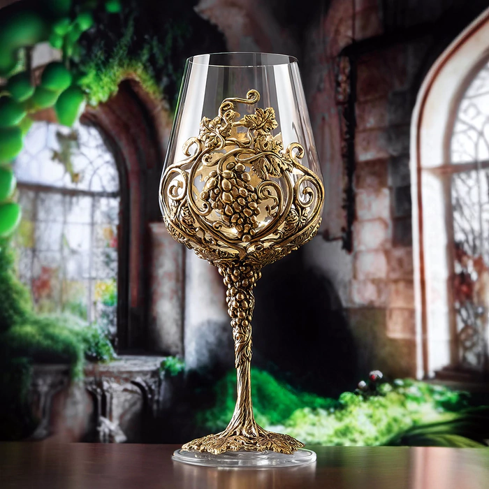 A set of Loza Royal wine glasses, in a gift box