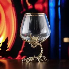 Набор для коньяка "Скорпион" на 4 персоны