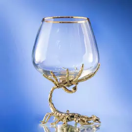 Набор для коньяка "Скорпион" на 4 персоны