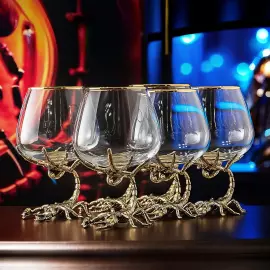 Набор для коньяка "Скорпион" на 6 персон