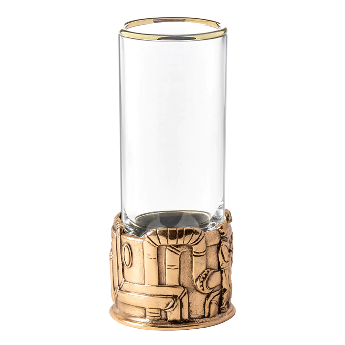 Gazovik vodka set for 6 people, in a wooden box