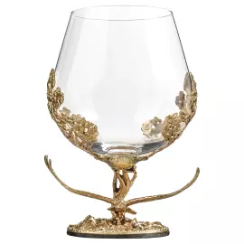 Set for cognac "Soaring Eagle" for 4 persons, in a wooden box