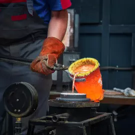 Набор для коньяка "Тигр с тигрятами" на 6 персон