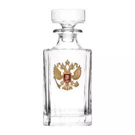 Набор для водки "Герб" с окантовкой, на 12 персон