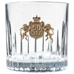 Set for whiskey and vodka "Happy 50th Anniversary" for 6 people, in a wooden box