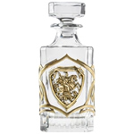 Whiskey set "George the Victorious" for 6 people, in a wooden box