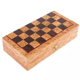 Checkers from Karelian birch "Gift"