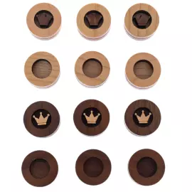 Checkers from Karelian birch "Gift"