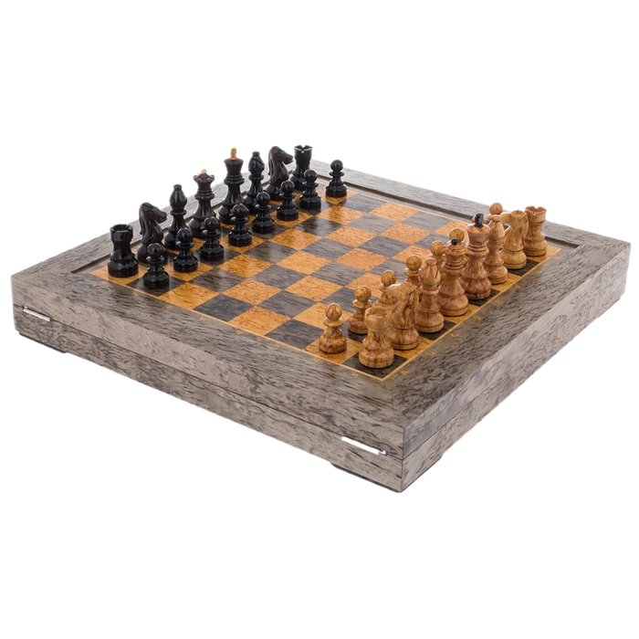 Karelian birch chess "Classic"