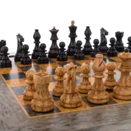 Шахматы из карельской березы "Классические"