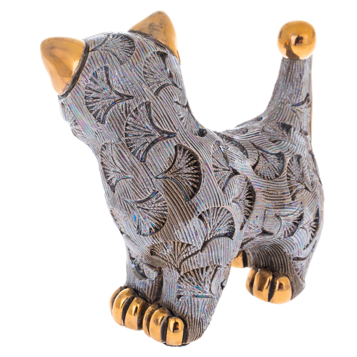 Ceramic figurine "Kitty with patterns"