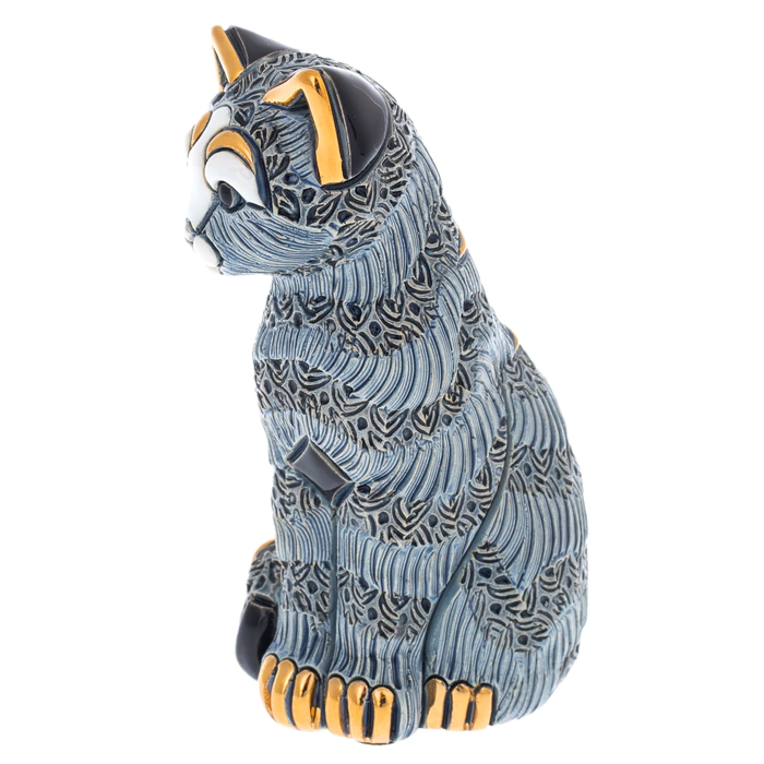 Ceramic statuette "Striped Cat"