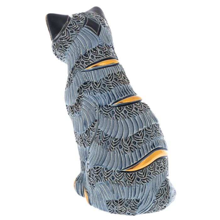 Ceramic statuette "Striped Cat"