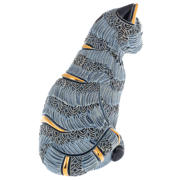 Ceramic statuette "Striped Cat"