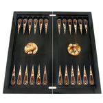 Backgammon made of amber "Wolf" small, collections "Vostok"