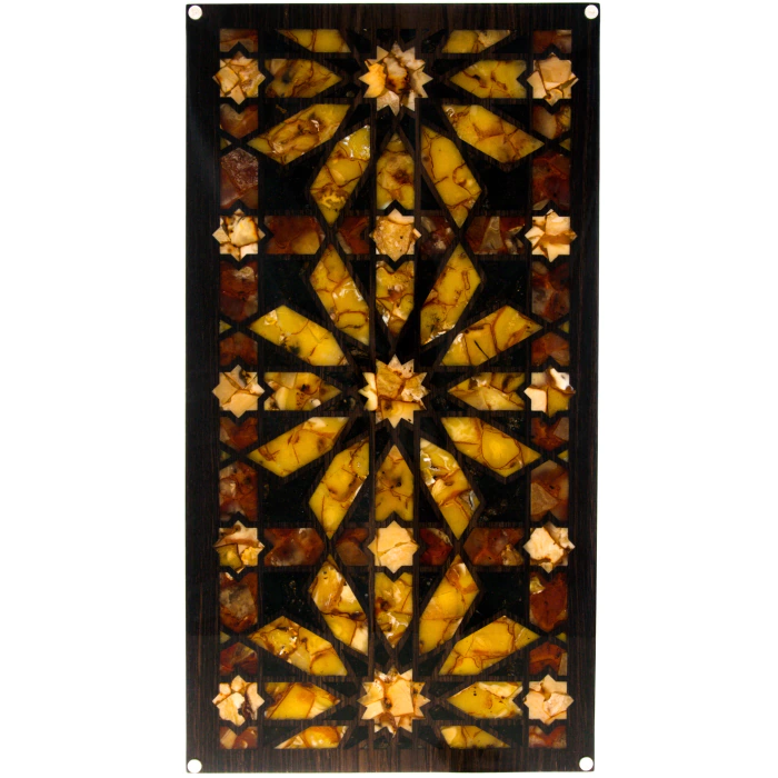 Backgammon "Amber ornament" of the Orient collection