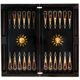 Нарды "Янтарный орнамент" коллекции "Ориент"