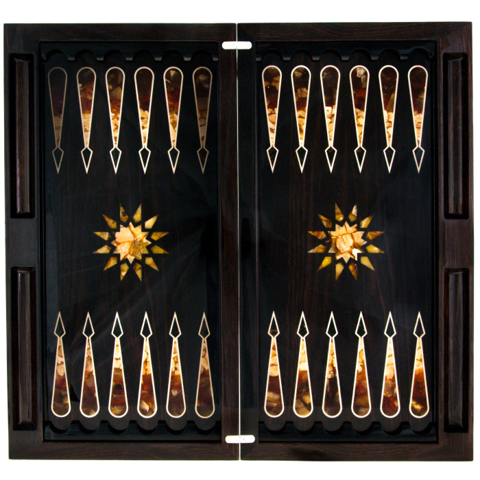 Backgammon "Amber ornament" of the Orient collection