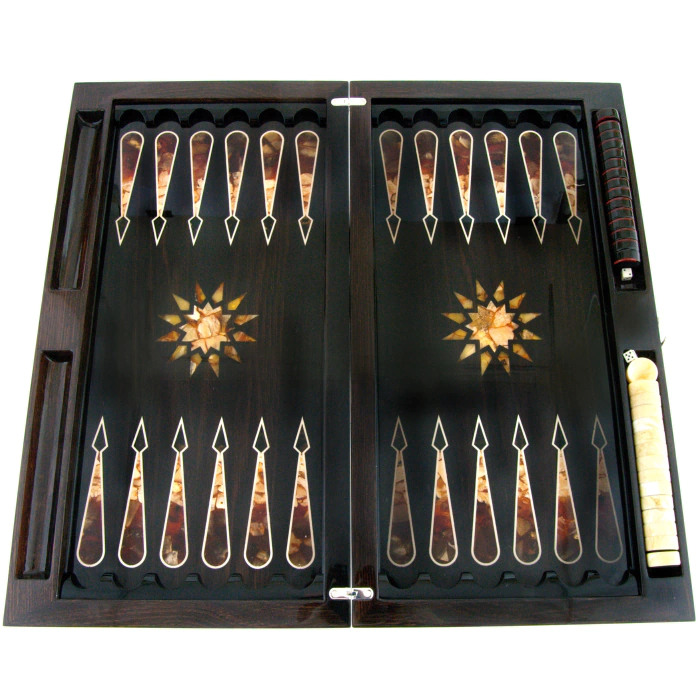 Backgammon "Amber ornament" of the Orient collection