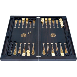 Backgammon made of stained oak and amber "Arabian Nights" collection "Orient"