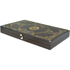 Backgammon made of stained oak and amber "Arabian Nights" collection "Orient"