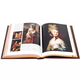 Книга в кожаном переплете "Мастера мировой живописи"