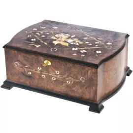 Шкатулка "Дамская" для украшений, корень ореха