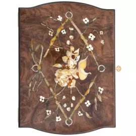 Шкатулка "Дамская" для украшений, корень ореха