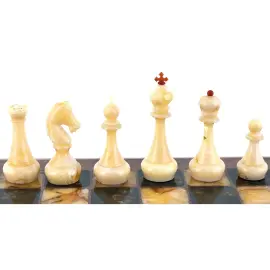 Шахматный ларец из корня ореха "Янтарный" Шахматный ларец из корня ореха "Янтарный"