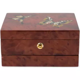 Шкатулка из янтаря "Елена" в индивидуальном кейсе