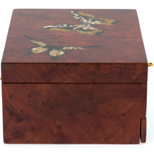 Amber jewelry box "Elena" in an individual case