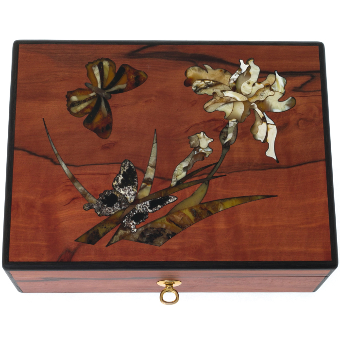 Amber casket "Summer" in an individual case